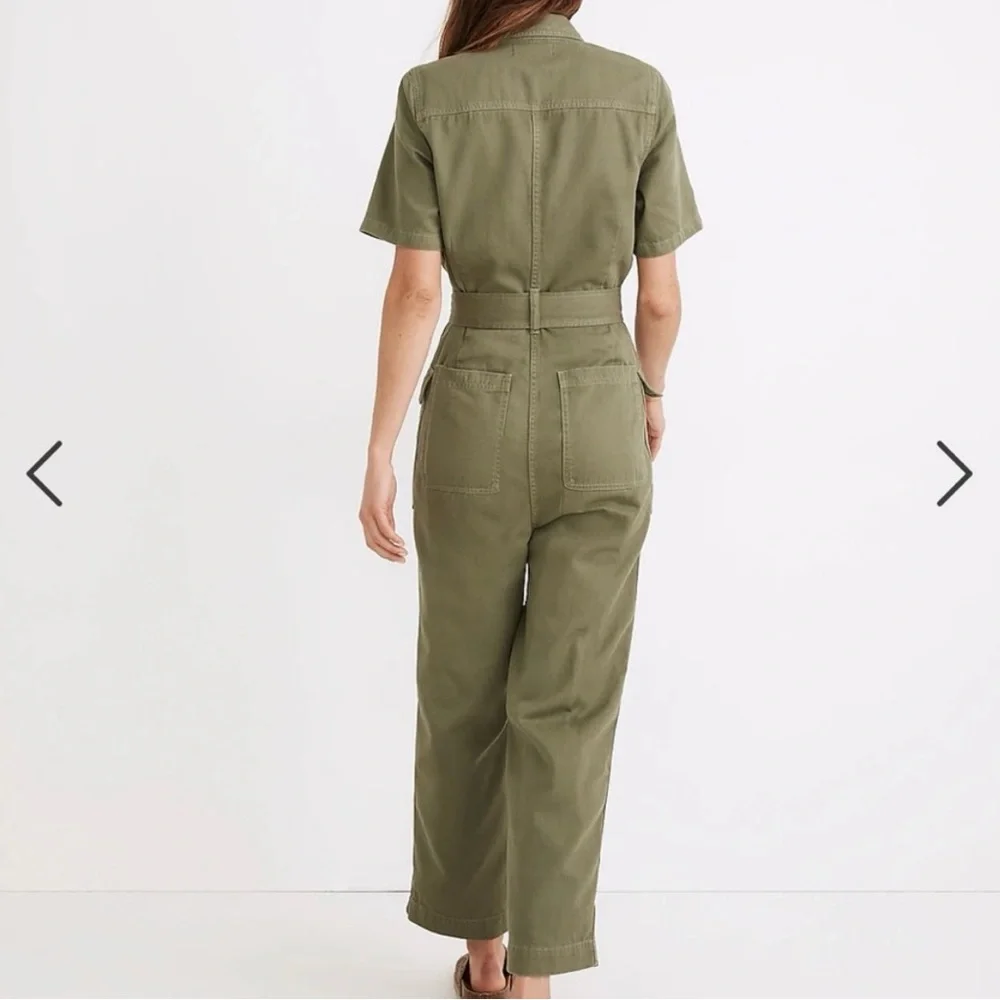 Madewell Olive Green Utility Dress - Picture 3 of 5